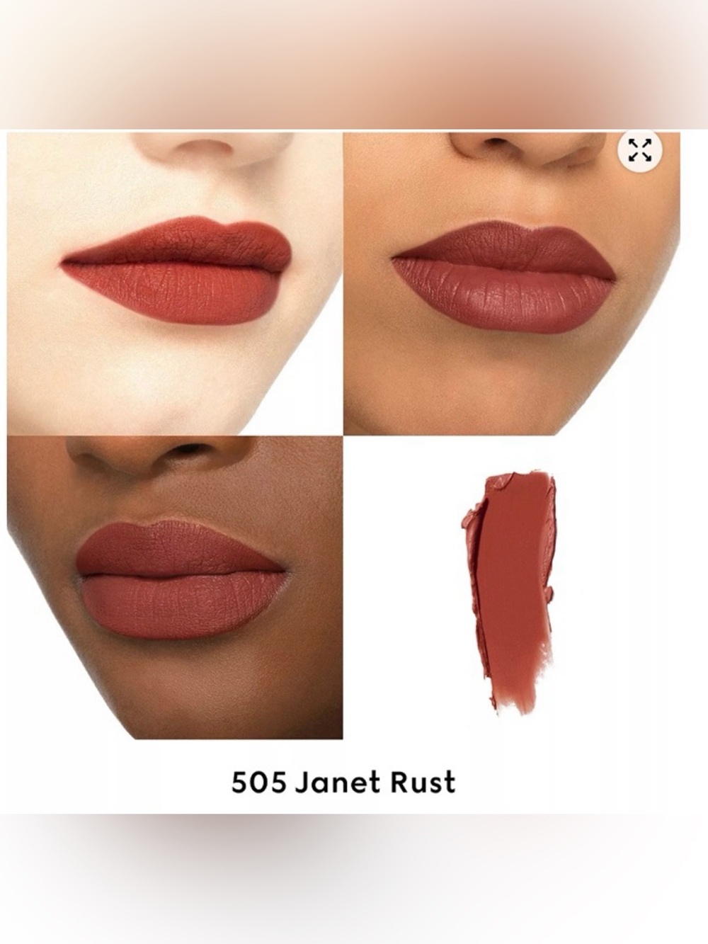 GUCCI 505 Janet Rust Matte Lipstick - Picture 4 of 7